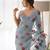 Grey net embroidered aari work heavy look ethnic saree with blouse
