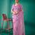Purple organza embroidered sequins work heavy look ethnic saree with blouse