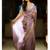 Lavender tissue embroidered zari work heavy look ethnic saree with blouse
