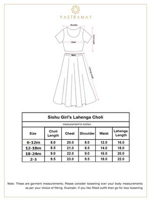 Girls' Yellow Lehenga Choli With Dupatta 5