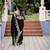 Black chiffon embroidered thread work heavy look ethnic saree with blouse