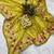 Yellow georgette embroidered thread work heavy look ethnic saree with blouse