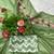 Green georgette embroidered thread work heavy look ethnic saree with blouse