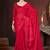 Red silk embroidered sequins work heavy look ethnic saree with blouse
