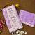 Lavender net embroidered aari work heavy look ethnic saree with blouse