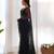 Black net embroidered aari work heavy look ethnic saree with blouse