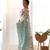 Sky blue net embroidered aari work heavy look ethnic saree with blouse