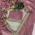 Pink jacquard embroidered zari woven heavy look ethnic saree with blouse