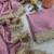 Pink jacquard embroidered zari woven heavy look ethnic saree with blouse