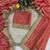 Peach jacquard embroidered zari woven heavy look ethnic saree with blouse