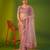 Pink net embroidered sequins work heavy look ethnic saree with blouse