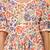 Multicolor hand block printed cotton tunic & pant set for girls