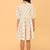 White block print cotton girls frock