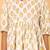 White block print cotton girls frock