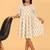 White block print cotton girls frock