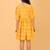 Yellow ikkat cotton girls frock
