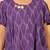 Purple ikkat cotton girls frock