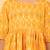Yellow ikkat cotton girls frock
