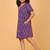 Purple ikkat cotton girls frock