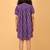 Purple ikkat cotton girls frock