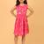 Pink ikkat cotton girls frock