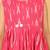 Pink ikkat cotton girls frock