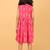 Pink ikkat cotton girls frock