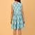 Blue ikkat cotton girls frock
