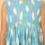 Blue ikkat cotton girls frock