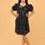 Black ikkat cotton girls frock