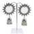 Silver Oxidized Surya earrings