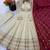 Cream heavy lace work cosmos gold anarkali suit set