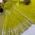 Olive embroidered crunchy silk blend anarkali suit set
