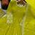 Olive embroidered crunchy silk blend anarkali suit set
