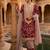 Pink embroidered faux georgette salwar suit set