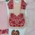 Pink embroidered faux georgette salwar suit set