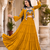 Mustard Navratri Rayon Lehenga Choli with Jacket Set