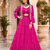 Rani Pink Navratri Rayon Lehenga Choli with Jacket Set