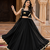 Black Navratri Lehenga Choli with Long Jacket