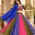Multicolor Silk Blend Navratri Lehenga Choli Set with dupatta