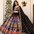 Multicolor Muslin Cotton Navratri Chaniya Choli Set with Mirror Work