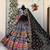 Multicolor Muslin Cotton Navratri Chaniya Choli Set with Mirror Work