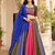 Multicolor Silk Blend Navratri Lehenga Choli Set with dupatta
