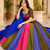 Multicolor Silk Blend Navratri Lehenga Choli Set with dupatta
