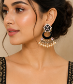 Regal artisan chandbali earrings