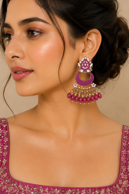 Heritage inspired statement earrings 1