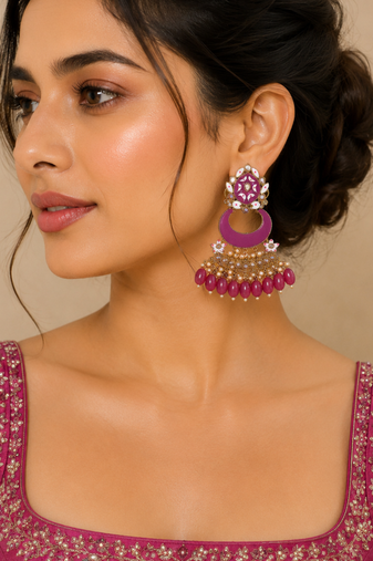 Heritage inspired statement earrings