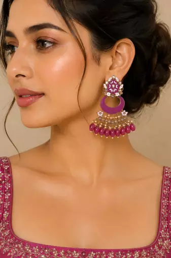 Heritage inspired statement earrings