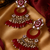 Traditional meenakari chandbali earrings