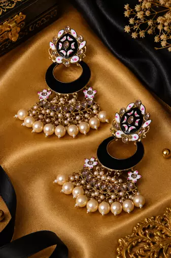 Regal artisan chandbali earrings
